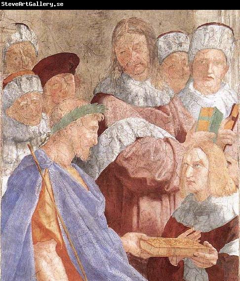 RAFFAELLO Sanzio Justinian Presenting the Pandects to Trebonianus